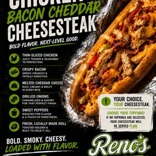 Chicken Bacon Cheddar Cheesesteak