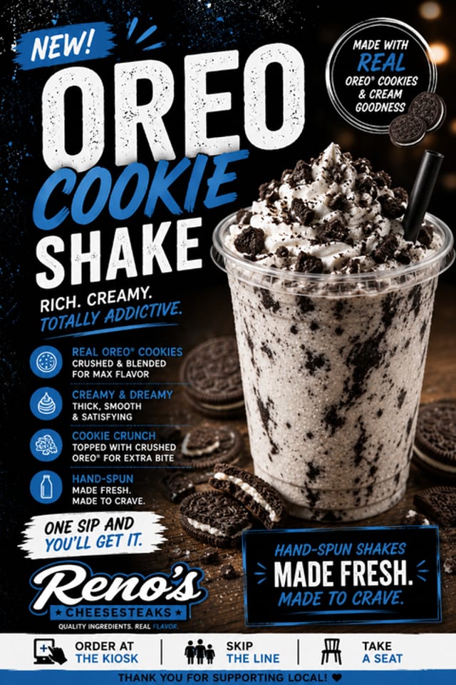 Oreo Cookie Shake.