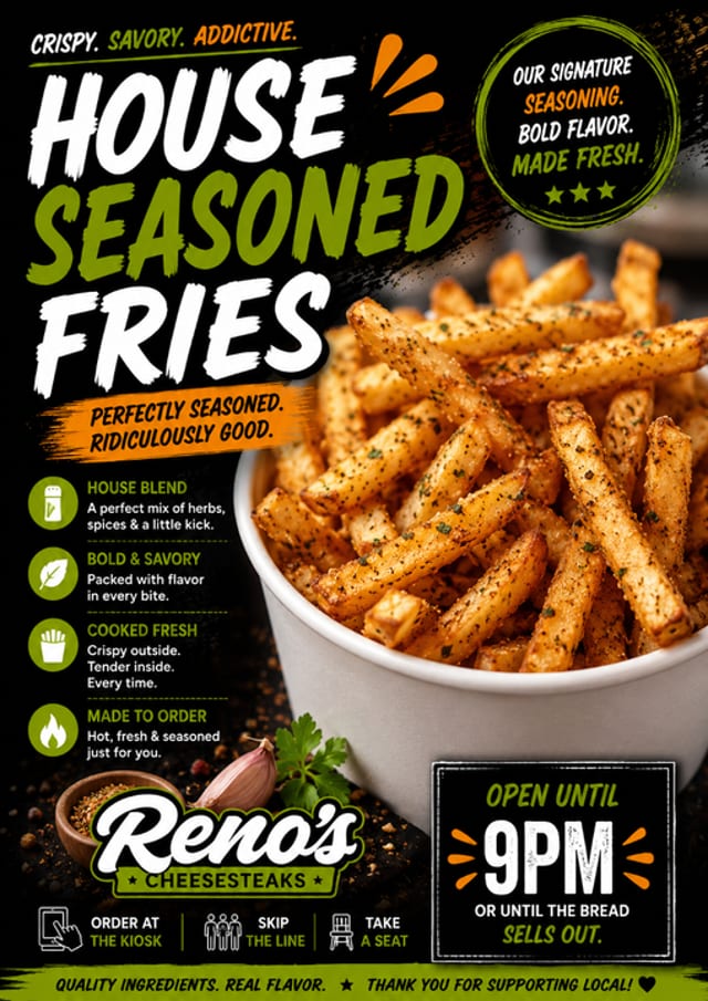 Regular Seasoned Fries.