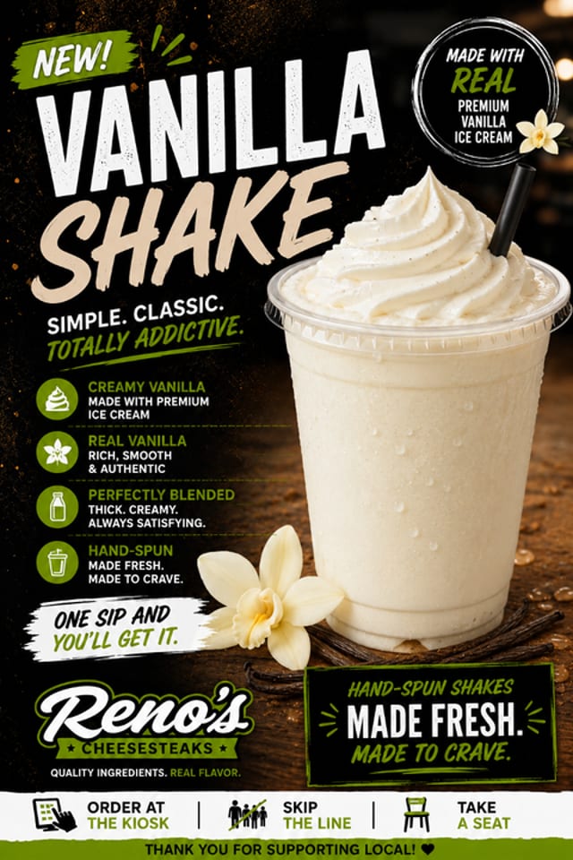 Vanilla Milkshake.