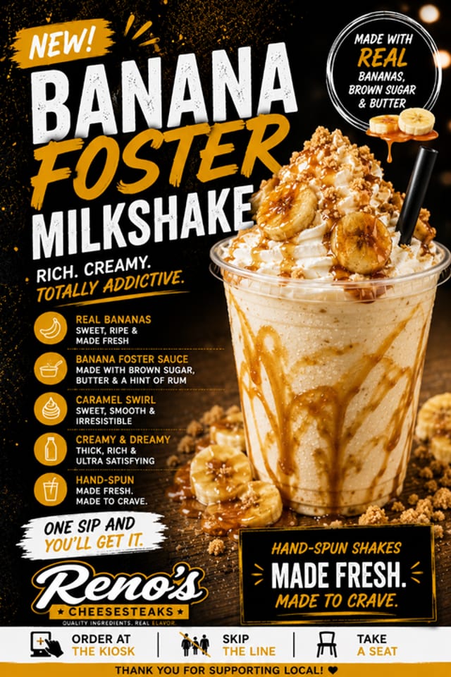 Banana Foster Milkshake.