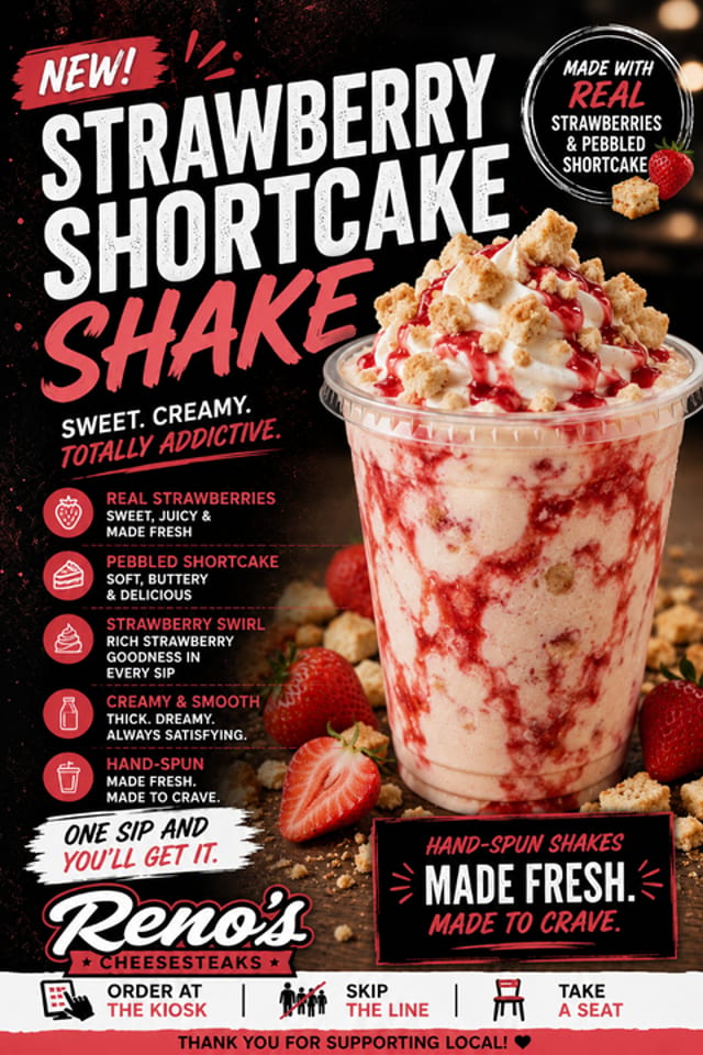 Strawberry Shortcake Milkshake.